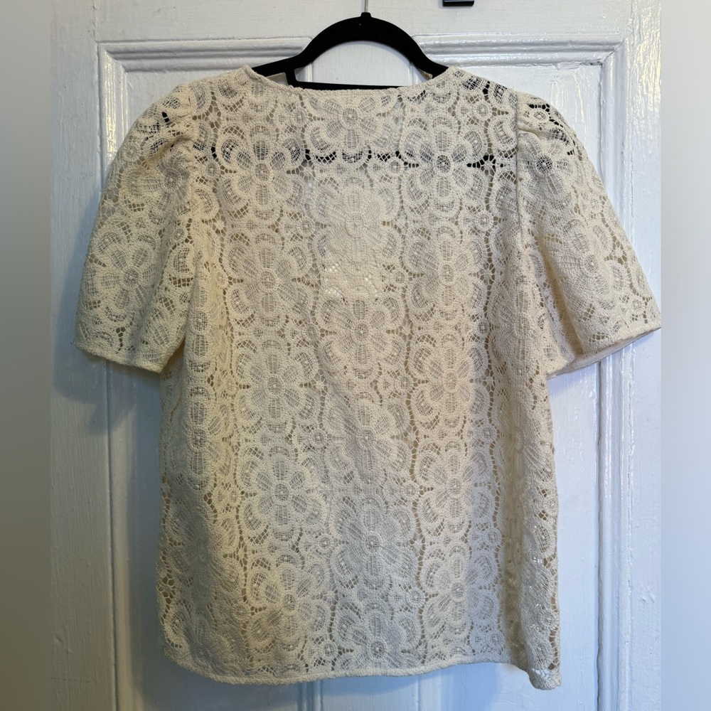 Sezane Emma Blouse - Ecru size 6 - Picture 11 of 11